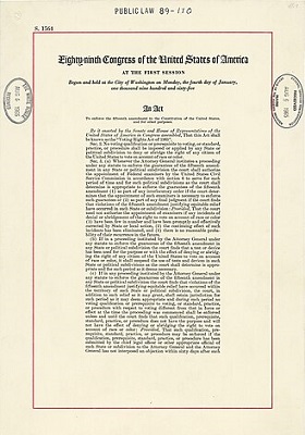 Voting Rights Act of 1965