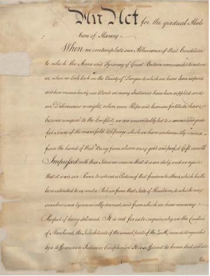 Gradual Abolition of Slavery