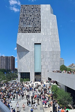 Barack Obama Presidential Center South Elevation on Opening Day